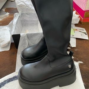 Naked Wolfe Neptune Thigh High Platform Boots